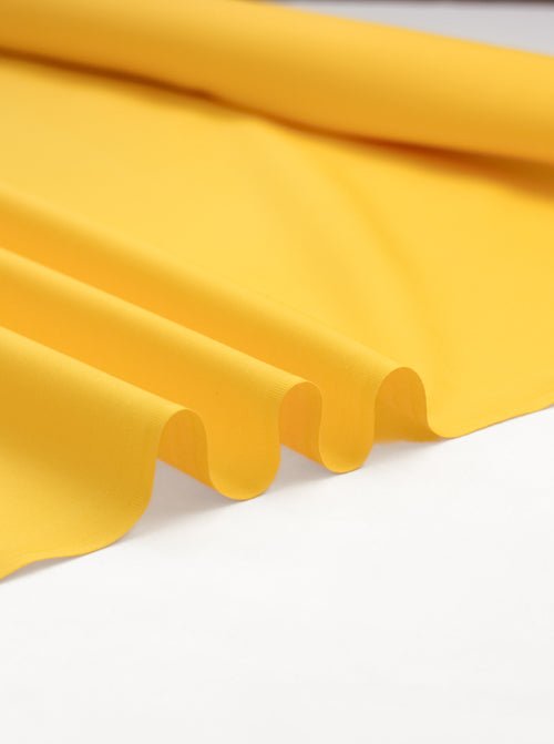 Plain Cotton Poplin Fabric - Yellow