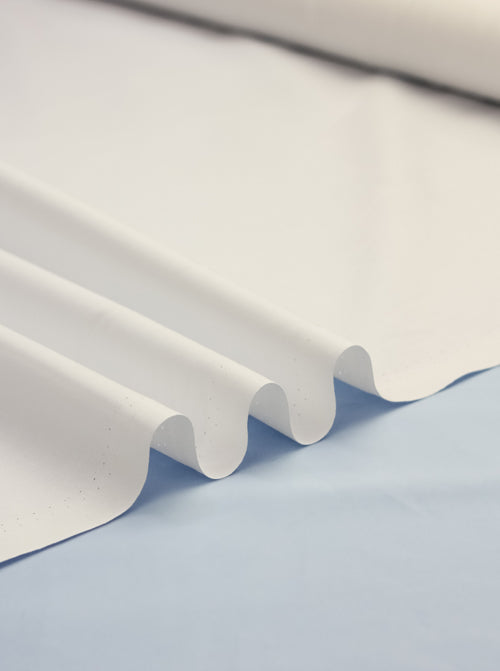 Plain Cotton Poplin Fabric - Ivory