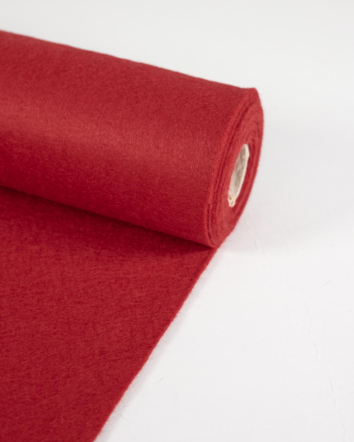 Wool & Viscose Felt Fabric - Crimson