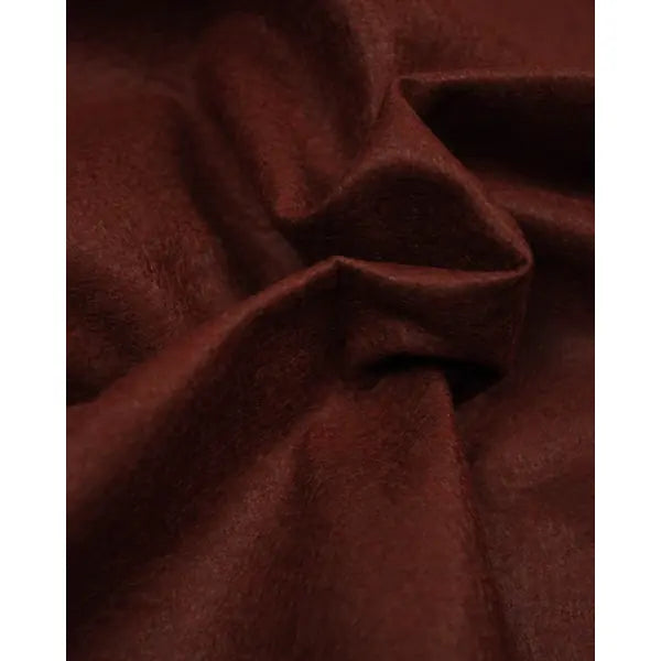 Wool & Viscose Felt Fabric - Chestnut | Truro Fabrics