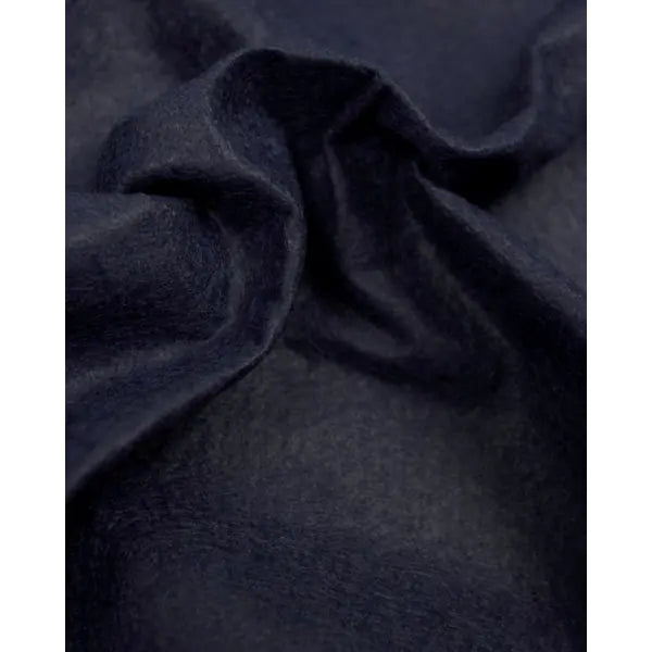 Wool & Viscose Felt Fabric - Navy | Truro Fabrics