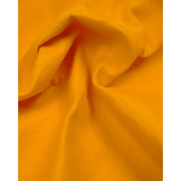 Wool & Viscose Felt Fabric - Fiesta Yellow | Truro Fabrics
