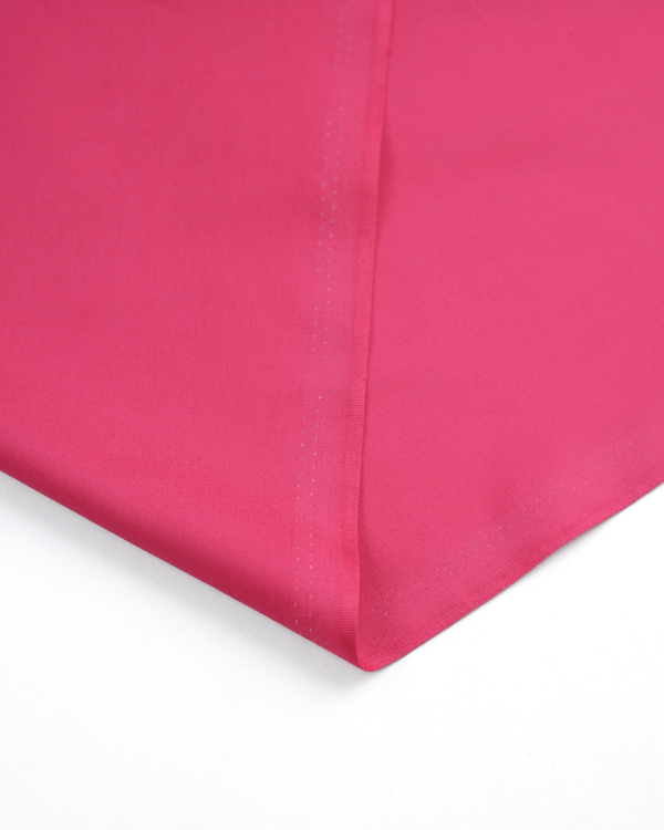 Plain Cotton Poplin Fabric - Cerise