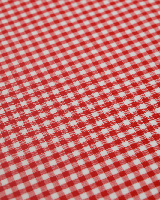 Yarn Dyed Cotton Fabric - 3mm Gingham Red