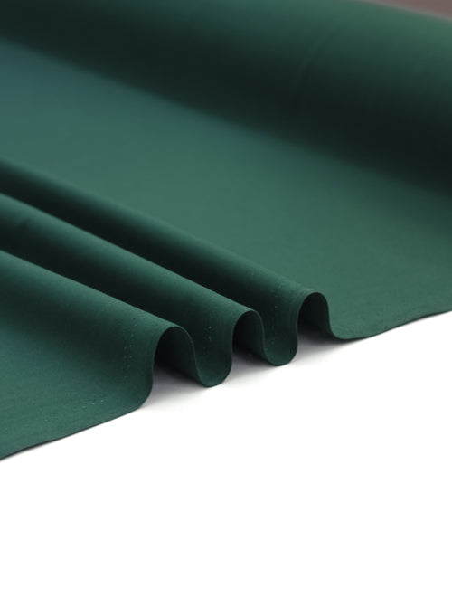 Plain Cotton Poplin Fabric - Bottle Green