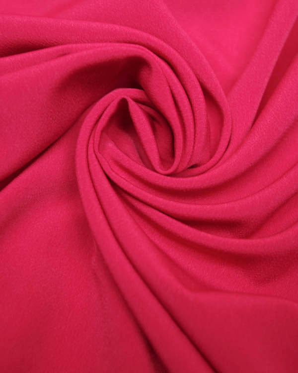 Fluid Micro Crepe Fabric - Cerise