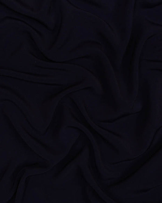 Fluid Micro Crepe Fabric - Navy Blue