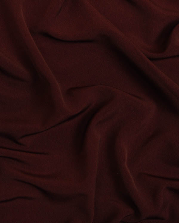 Fluid Micro Crepe Fabric - Claret