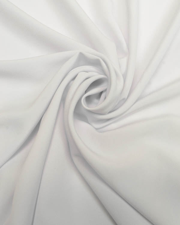 Fluid Micro Crepe Fabric - White