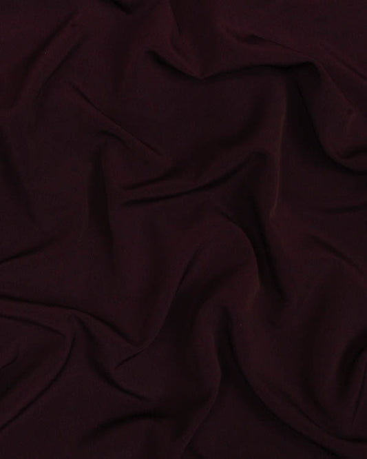 Fluid Micro Crepe Fabric - Aubergine