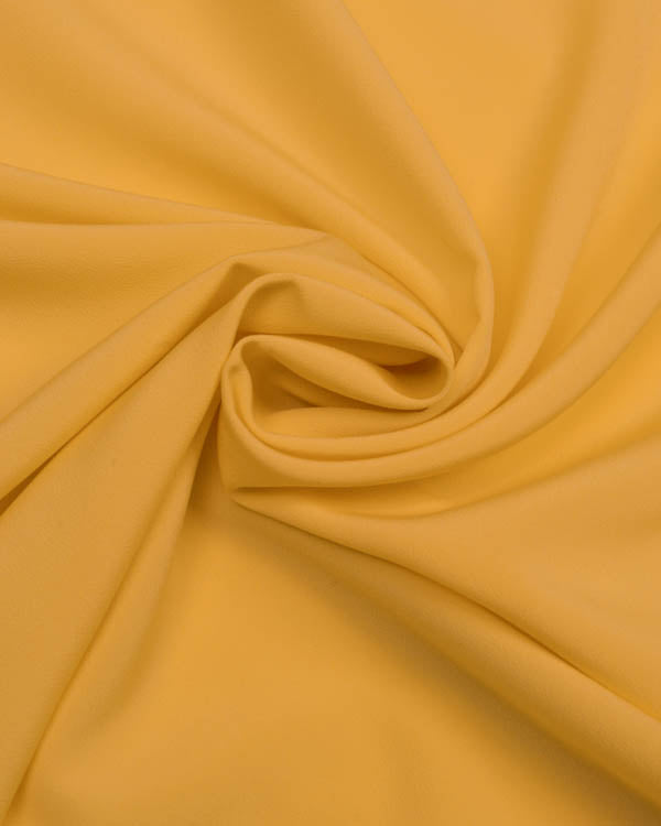 Fluid Micro Crepe Fabric - Lemon Yellow