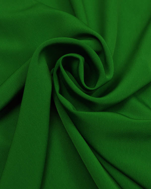 Fluid Micro Crepe Fabric - Emerald Green