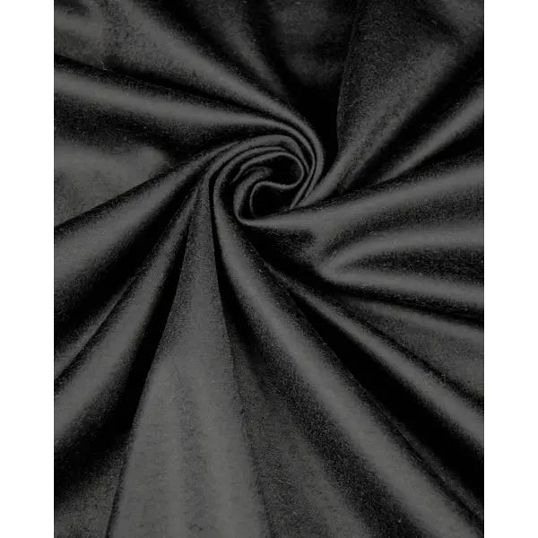 Brushed Wool Blend Jersey Fabric - Black – view 3 – Truro Fabrics