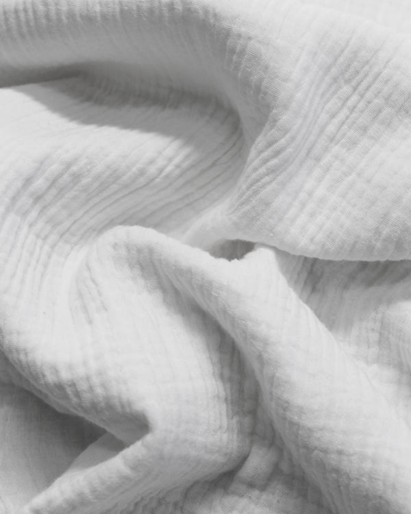 Cotton Double Gauze Fabric - White