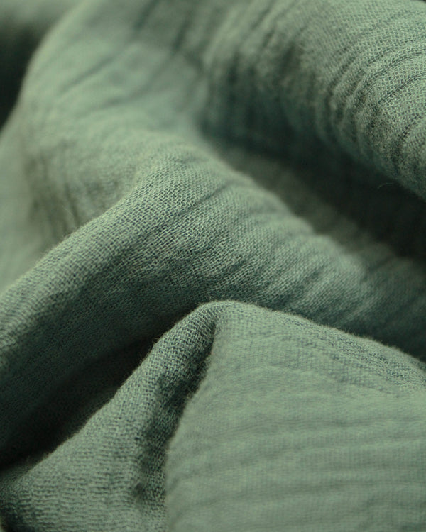 Cotton Double Gauze Fabric - Persian Green