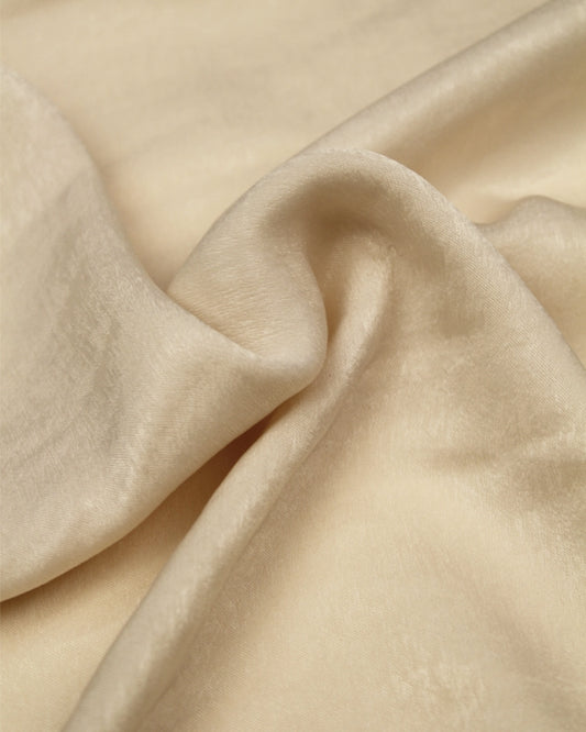 Sandwashed Satin Fabric - Pearl