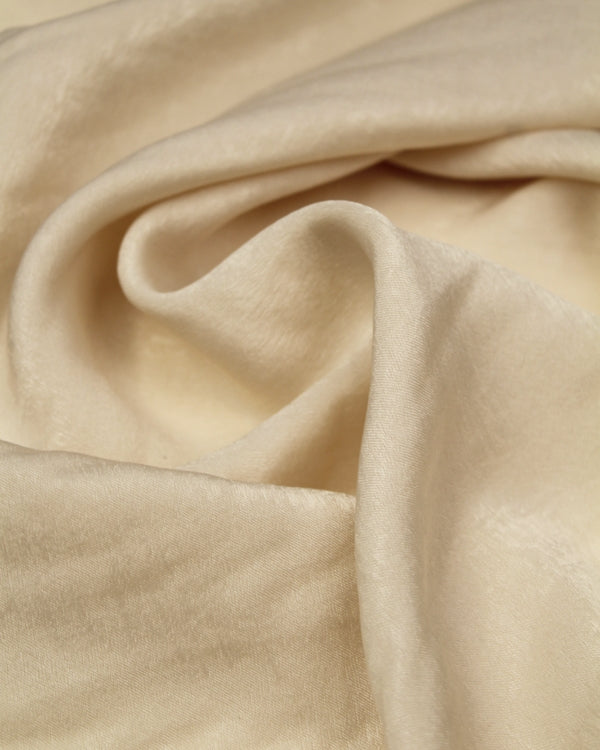 Sandwashed Satin Fabric - Pearl