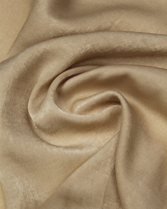 Sandwashed Satin Fabric - Champagne