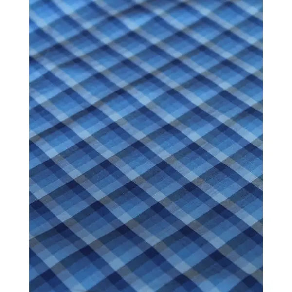 Check Silk Taffeta Fabric - Riviera – view 4 – Truro Fabrics