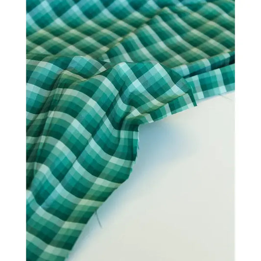 Check Silk Taffeta Fabric - Guyana – view 2 – Truro Fabrics