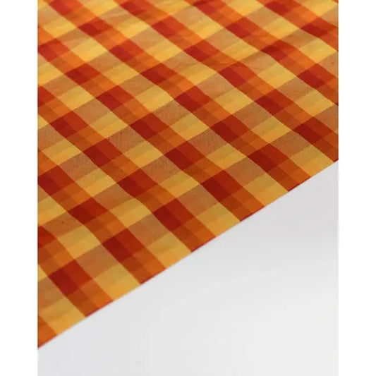 Check Silk Taffeta Fabric - Chennai – view 2 – Truro Fabrics