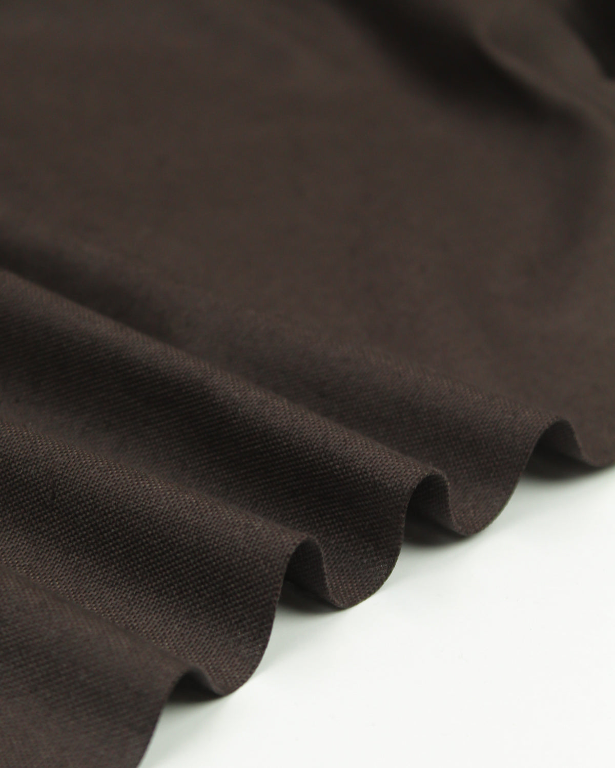 Pure Cotton Canvas Fabric - Dark Chocolate