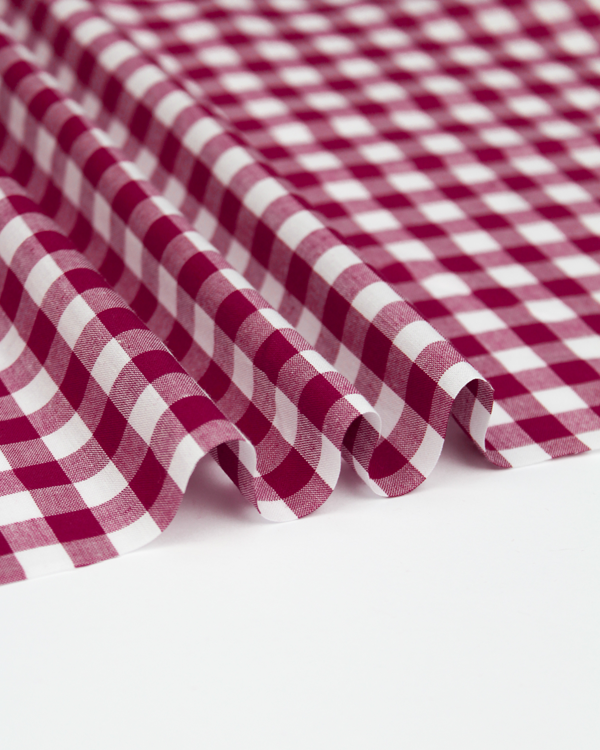 Yarn Dyed Cotton Fabric - 9mm Gingham Jam
