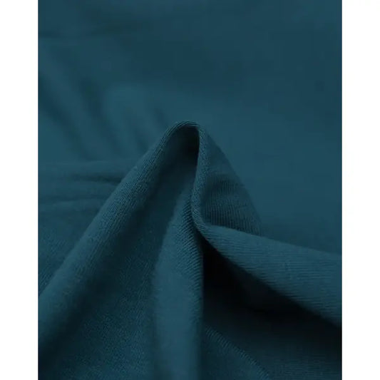 Organic Cotton Jersey Fabric - Pacific Blue – view 2 – Truro Fabrics