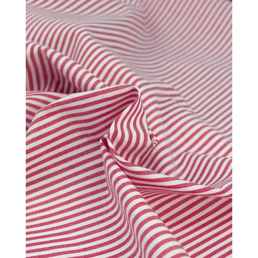 Yarn Dyed Cotton Fabric - 3mm Stripe Jam – view 2 – Truro Fabrics