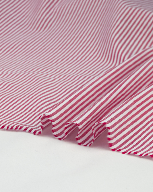 Yarn Dyed Cotton Fabric - 3mm Stripe Jam