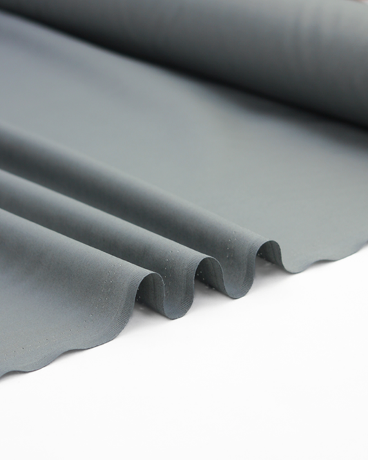Plain Cotton Poplin Fabric - Grey