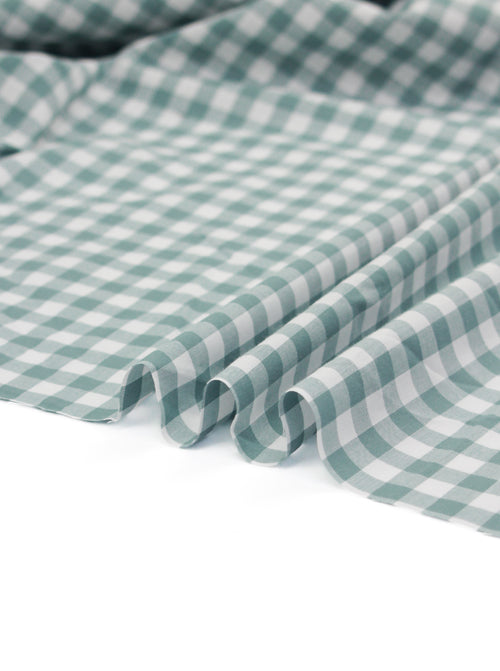Yarn Dyed Cotton Fabric - 9mm Gingham Rockpool