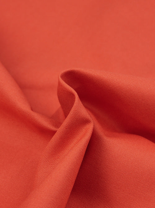Pure Cotton Canvas Fabric - Kimchi