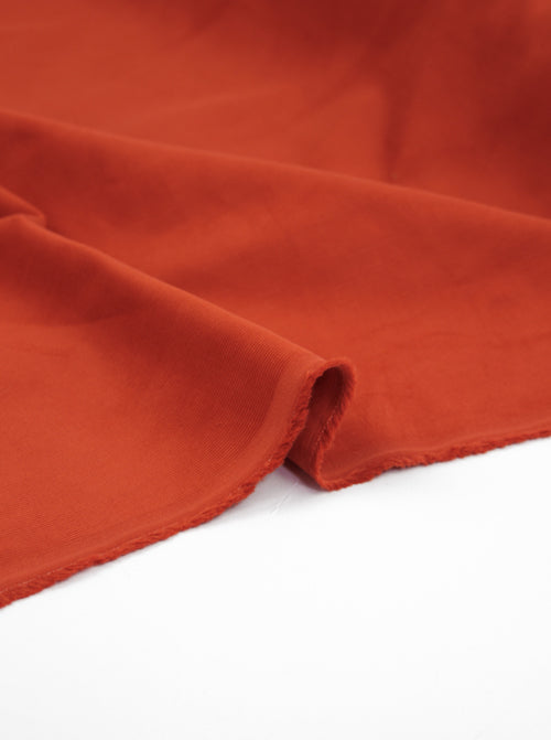 Cotton Babycord Fabric - Persimmon