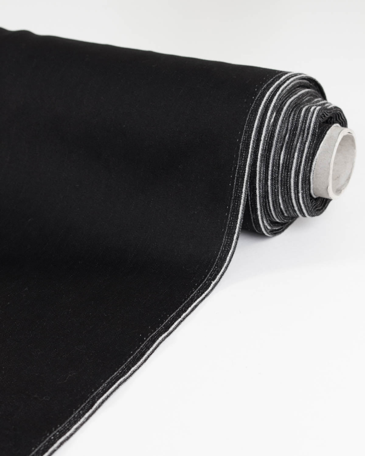 Stretch Denim Shirting Fabric - Black