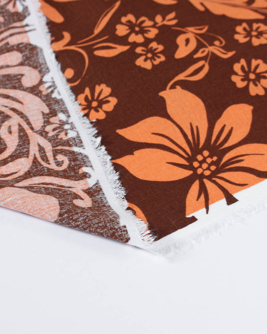 Viscose Linen Fabric - Sunbleached Hibiscus