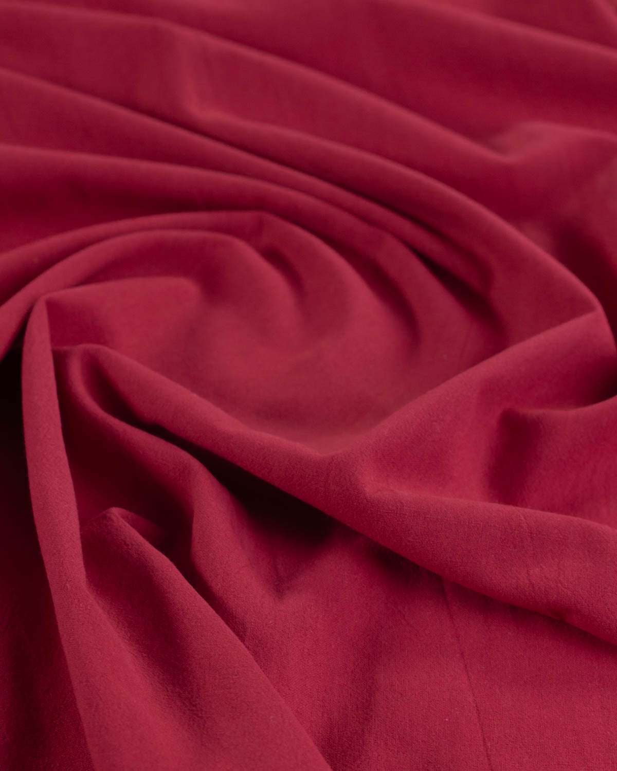 Crushed Cotton Fabric -Cherry