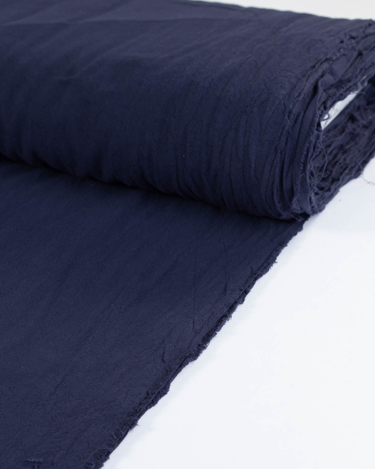 Crushed Cotton Fabric - Navy