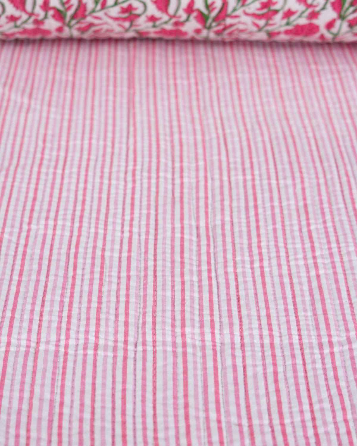 Reversible Quilted Cotton Fabric – Jaipur Vine