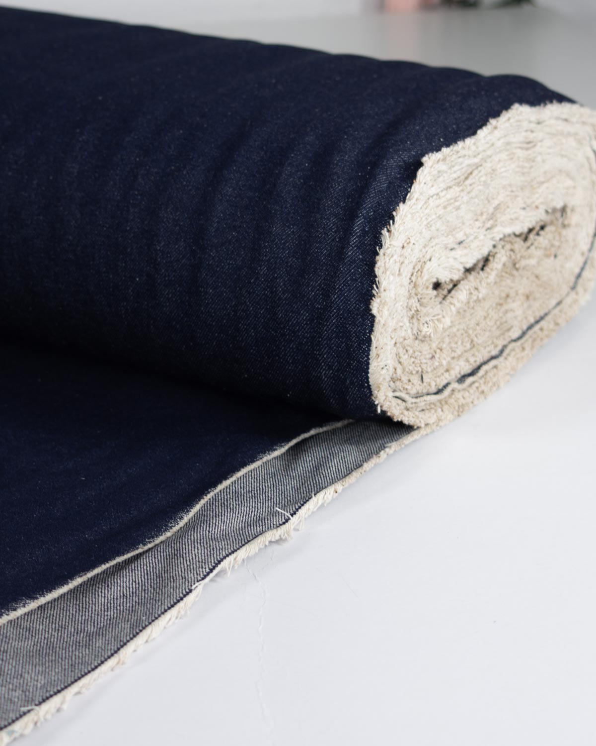 Ex-Designer 12oz Cotton Denim Fabric - Indigo