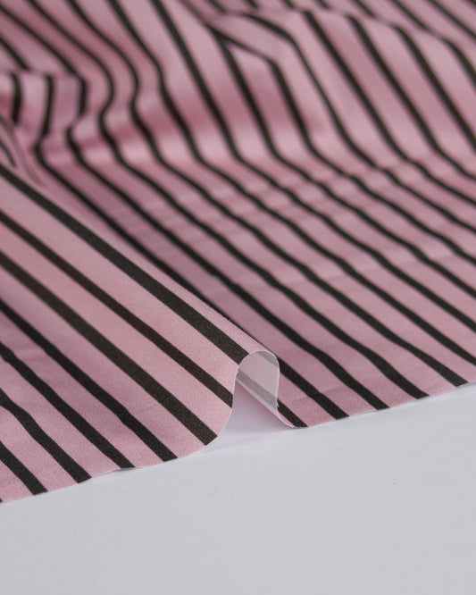 Cotton Poplin Fabric - Candy Floss Stripe