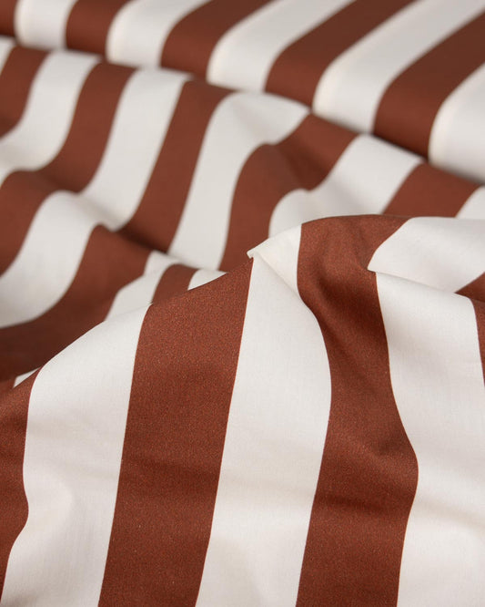 Cotton Poplin Fabric - Chocolate Box Stripe
