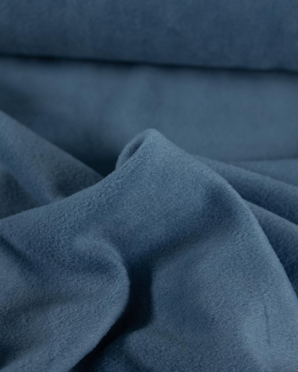 Anti-Pil Polar Fleece Fabric - Denim Blue