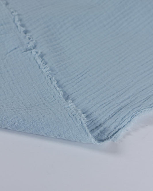 Cotton Double Gauze Fabric - Powder Blue
