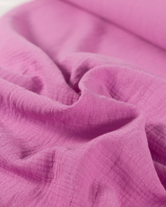 Cotton Double Gauze Fabric - Bubblegum
