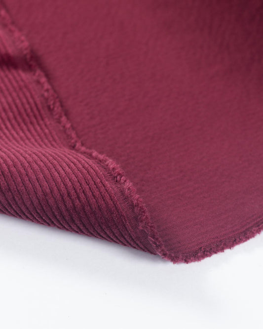 Stretch Cotton Corduroy Fabric - Malbec