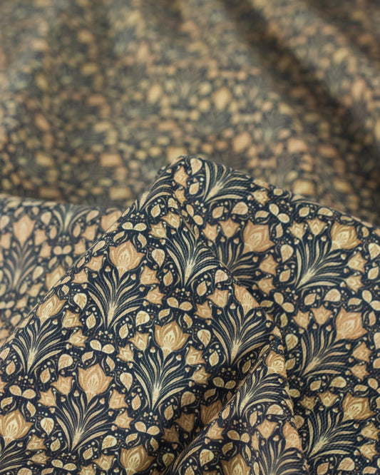 Cotton Babycord Fabric - Gilded Garden