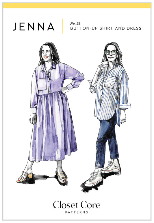 Closet Core - Paper Sewing Pattern - Jenna Shirt + Shirtdress