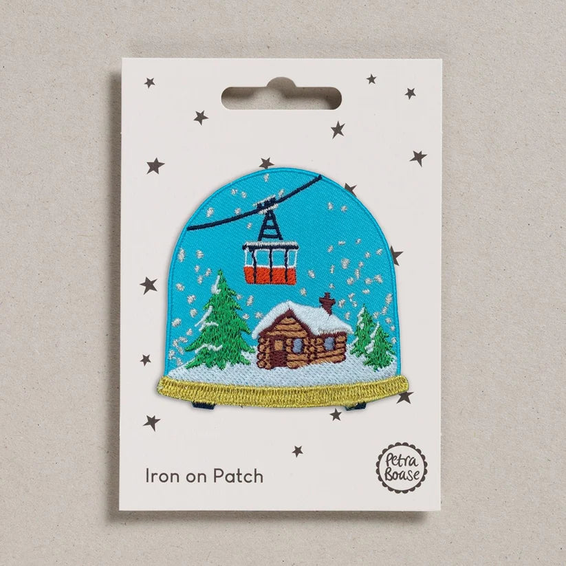 Iron On Motif Patch - Snow Dome