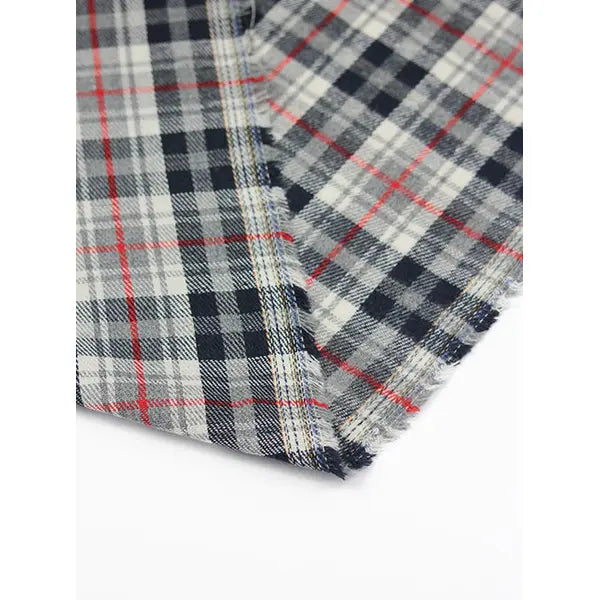Brushed Cotton Plaid Fabric - Blackthorn Plaid – view 4 – Truro Fabrics